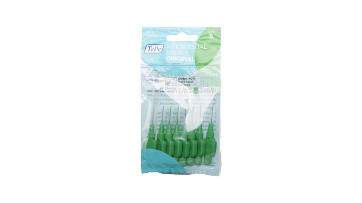 Tepe Green 0.8Mm Interdental Brush - Pack Of 8 Brushes