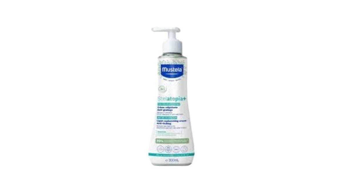 Mustela Stelatopia+ Lipid-Replenishing Cream For Very Dry To Atopic Skin, 300ml