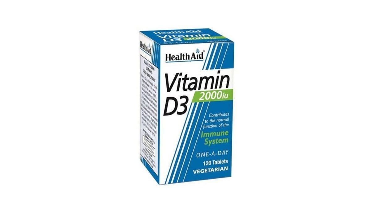 Health Aid Vitamin D3 2000Iu, 120Tabs
