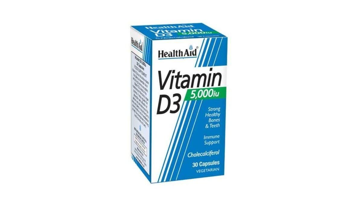 Health Aid Vitamin D3 5000Iu, 30Tabs