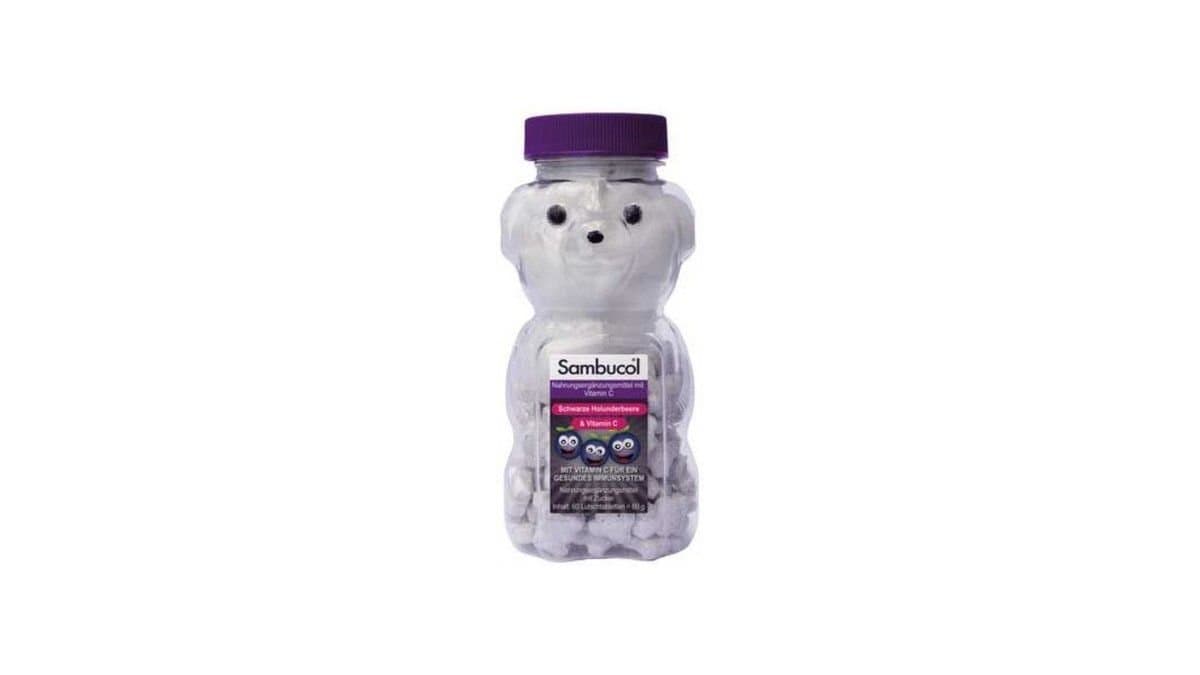 Sambucol Black Elderberry Chewable Teddies For Kids 60S