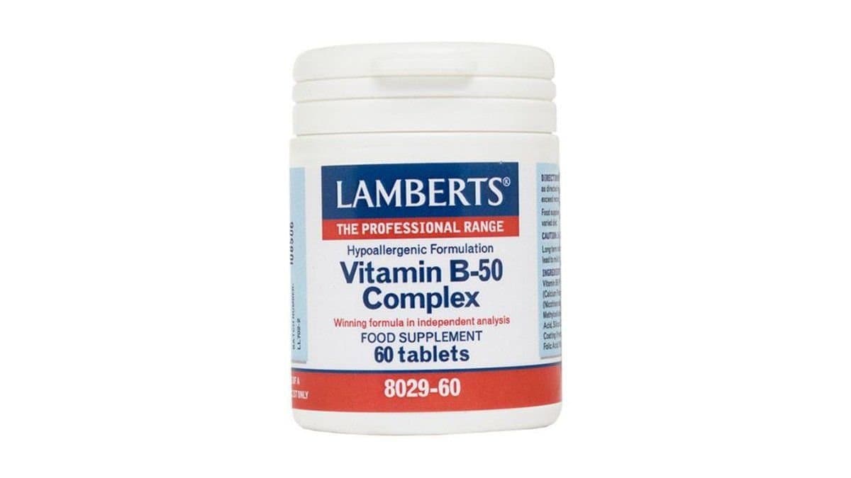 Lamberts Vitamin B-50 Complex, 60Tabs