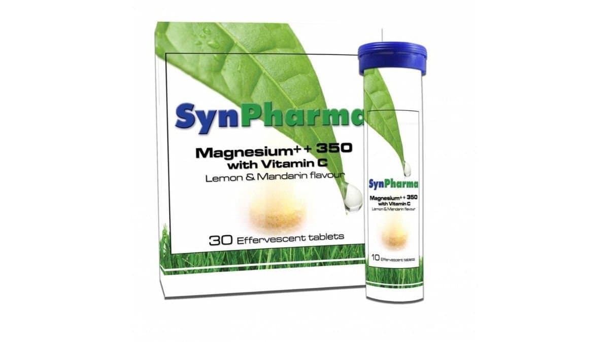 Synpharma Magnesium & Vitamin C, 30 Eff.Tabs Tangerine & Lemon Flavour