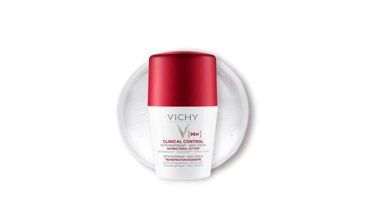 Vichy Clinical Control 96H Detranspirant Anti-Odor Deodorant Roll-On For Sensitive Skin, 50ml
