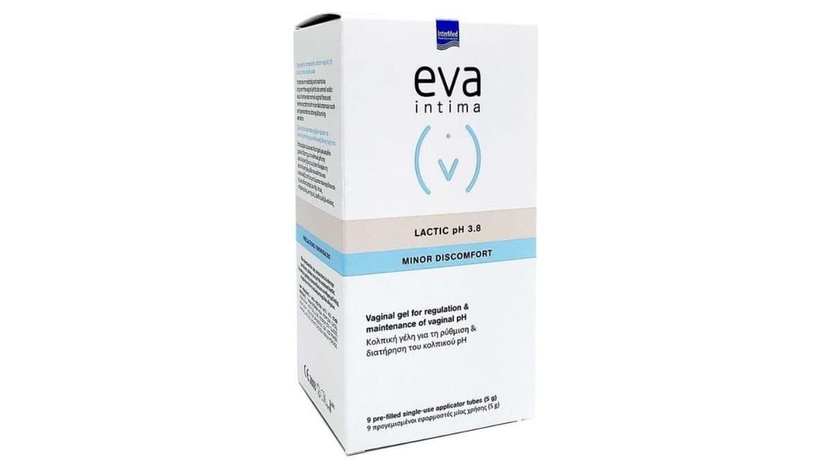 Eva Intima Lactic Vaginal Gel Ph 3.8 Minor Discomfort, 9X5ml