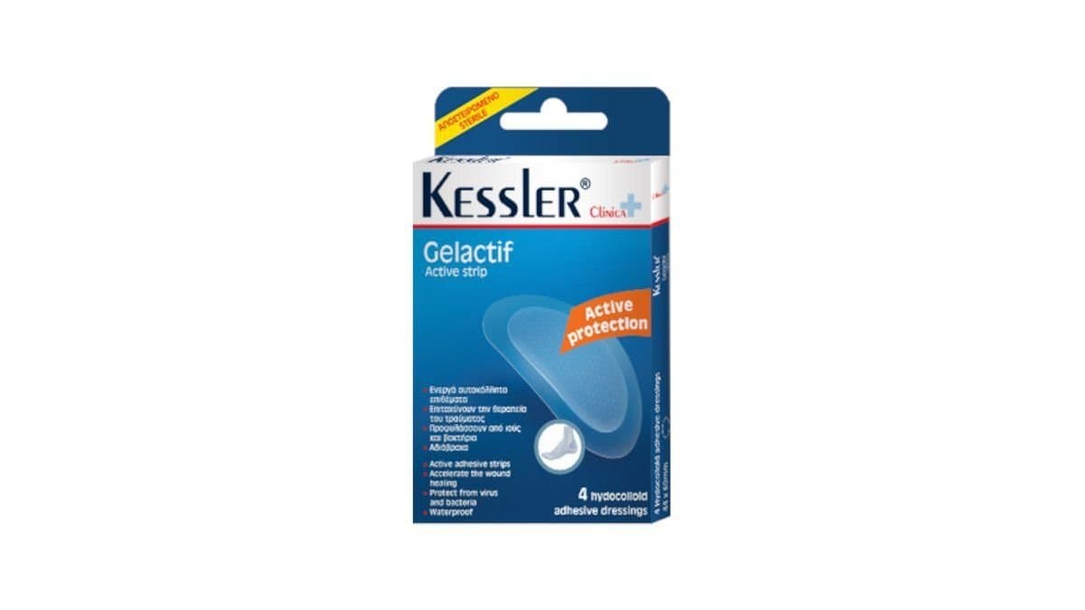 Kessler Gelactif Active Adhesive Strips 4 Hydrocolloid Dressings