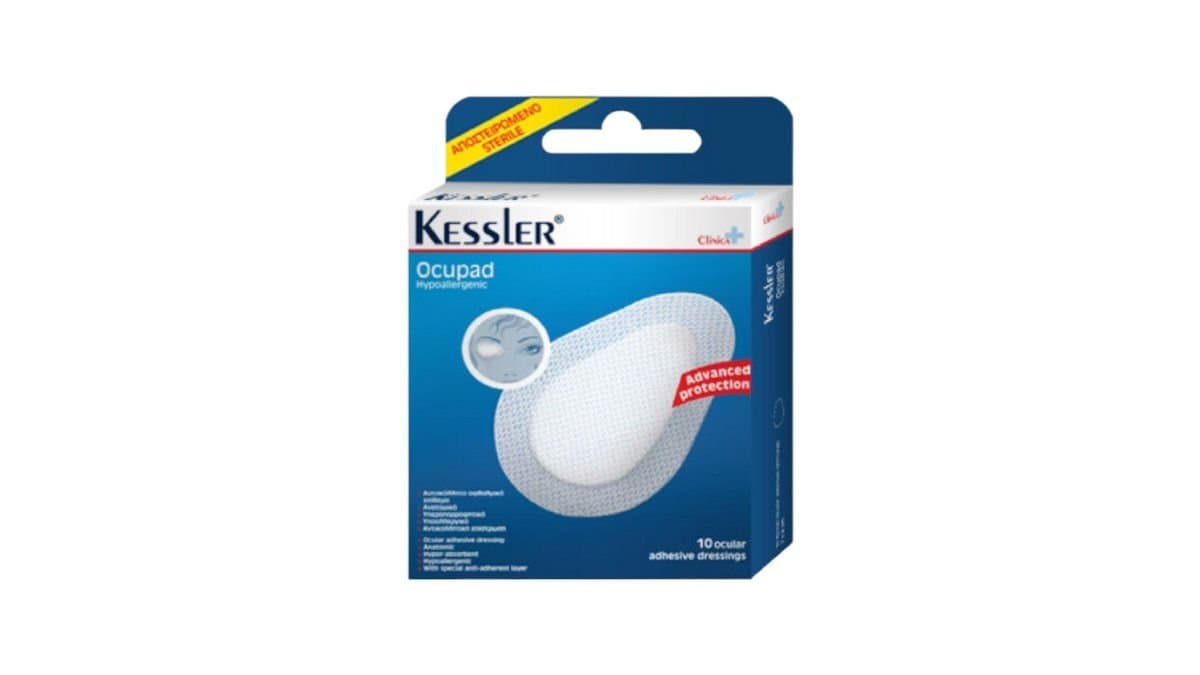 Kessler Ocupad Eye Plasters 6 x 8cm - 10 Adhesive Dressings