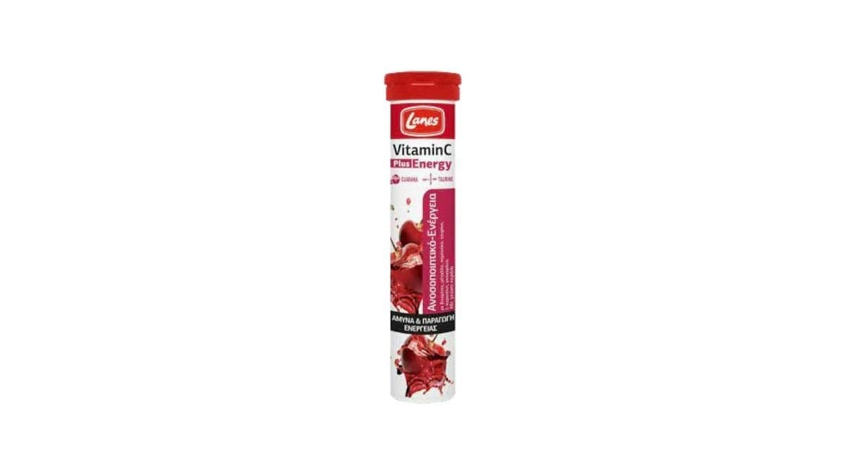 Lanes Vitamin C Plus Energy Cherry Eff Tabs 20