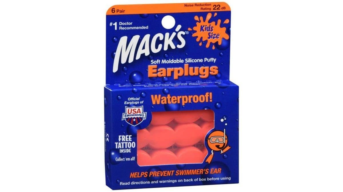 Mack's Kids Silicone Waterproof 22dB 6Pairs