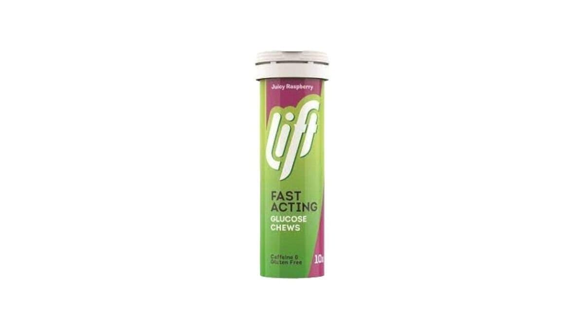 Lift Fast Acting Glucose Chew Raspberry 10 Chewable Tabs
