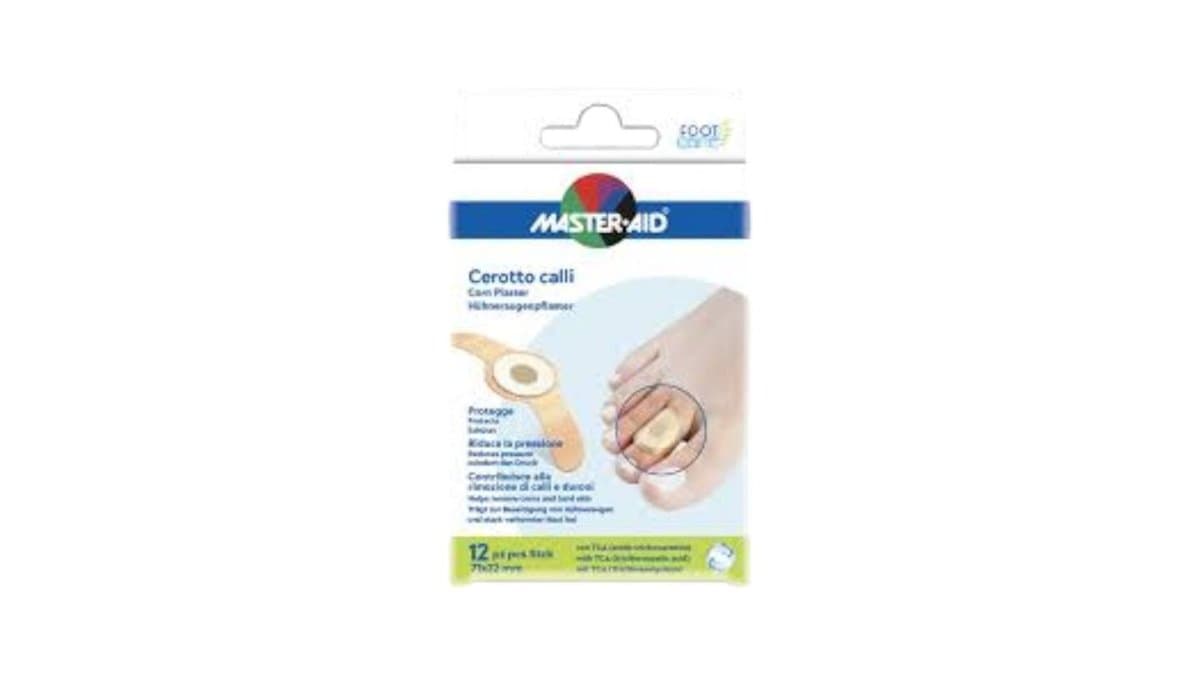 Master Aid Foot Care Corn Plasters 12pcs 71 x 22mm