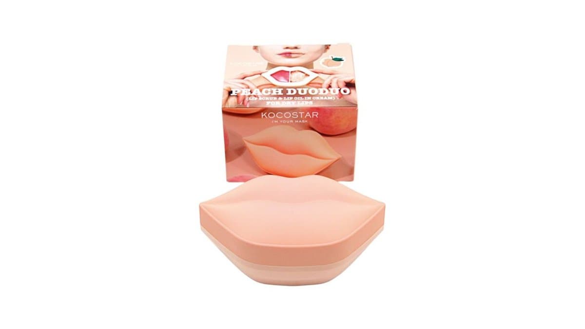 Kocostar Peach Lip Duoduo (lip Scrub+lip Oil In Cream)