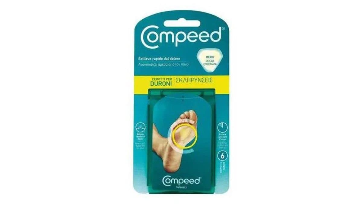 Compeed Foot Care Callus Medium Size 6pcs 4.4 x 4.5cm