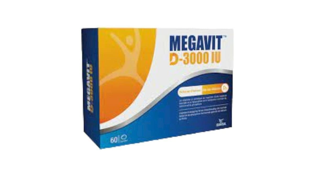 Surveal Megavit Vitamin D3 3000IU 60Caps