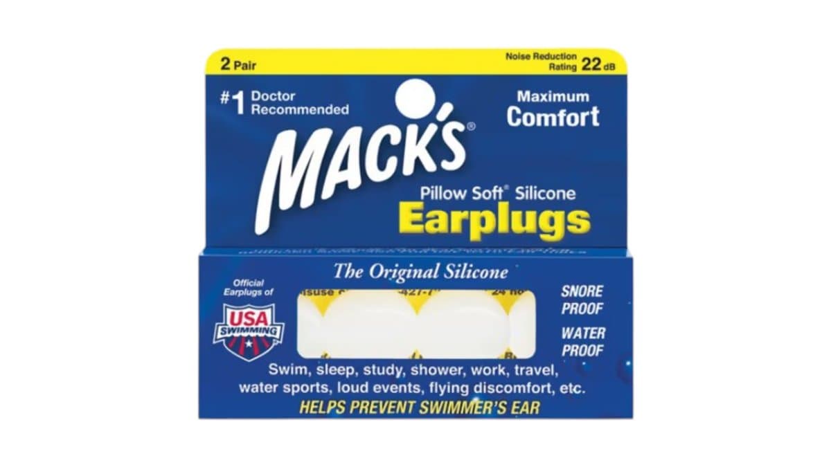 Mack's Pillow Soft Silicone Putty Earplugs 22dB 2 Pair