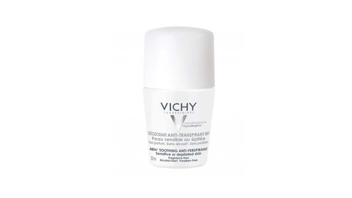 Vichy Deodorant 48H Soothing Anti-Perspirant Roll-On For Sensitive Or Depilated Skin, 50ml
