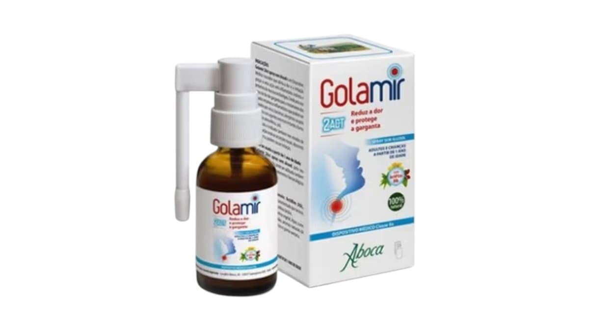 Aboca Golamir 2Act No Alcohol Throat Spray 30ml