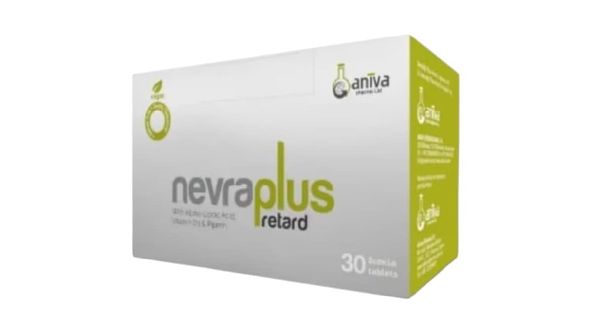 Nevraplus Retard Food Supplement With Alpha-Lipoic Acid, Vitamin D3 & Piperin 30Tablets