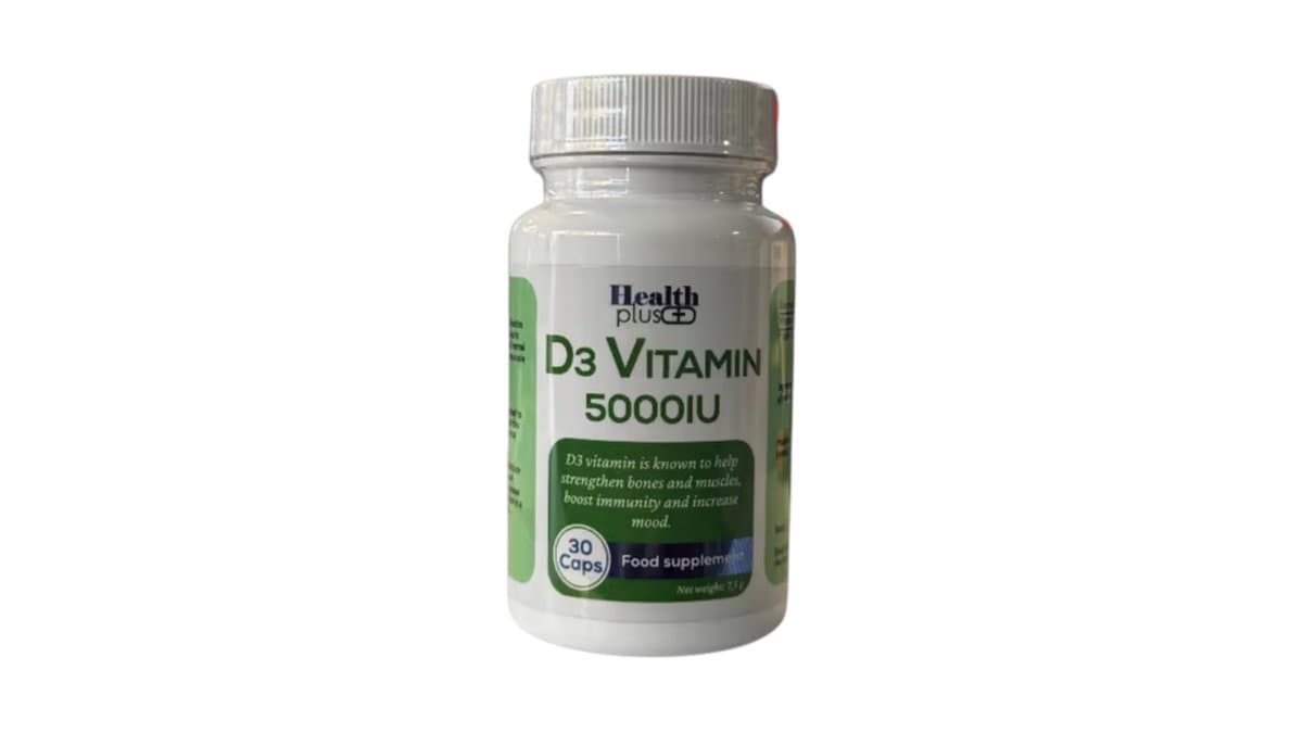 Health Plus Vitamin D3 5000IU 30Caps