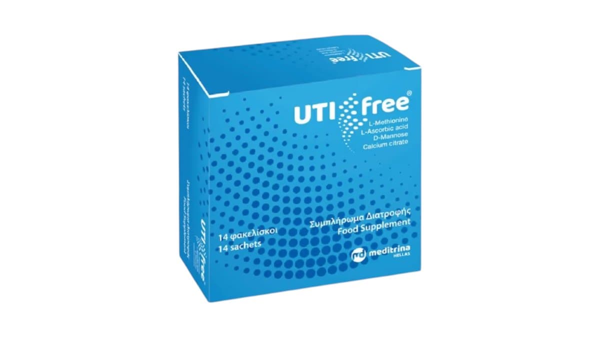 Meditrina Utifree Food Supplement Συμπλήρωμα Διατροφής Για Ουρολοίμωξη 14 Φακελίσκοι