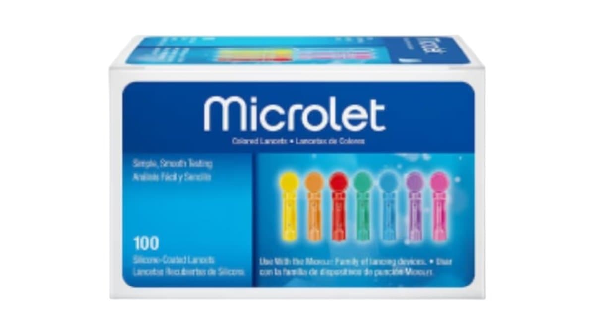 Contour Microlet Coloured Lancets 100x