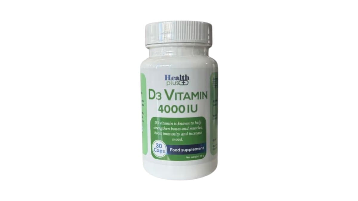 Health Plus Vitamin D3 4000IU 30Caps