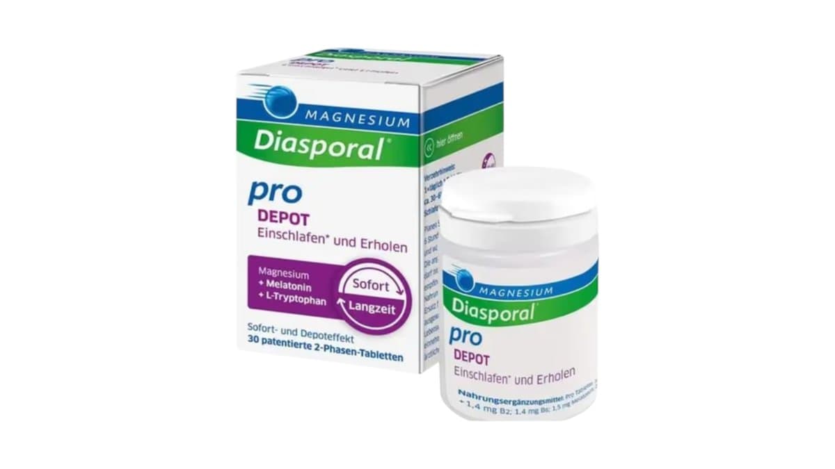 Diasporal Pro Depot Magnesium + Melatonin + L-Tryptophan 30Tabs