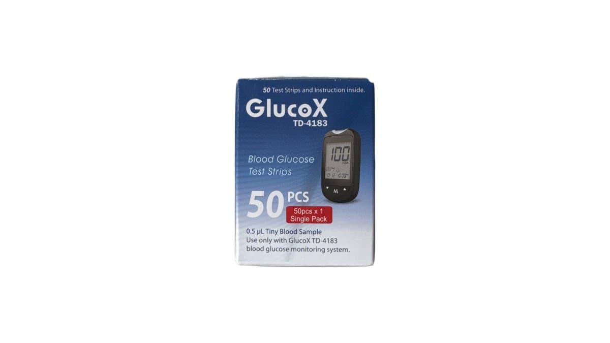 TD-4183/X GlucoX Blood Glucose Test Strips 50pcs