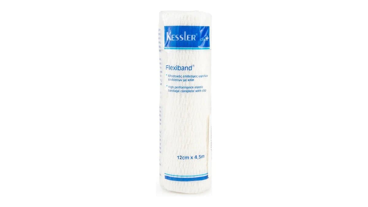 Kessler Flexiband High Performance Elastic Bandage with Clips 12cm x 4.5m 1pc