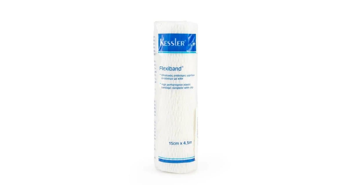 Kessler Flexiband High Performance Elastic Bandage with Clips 15cm x 4.5m 1pc