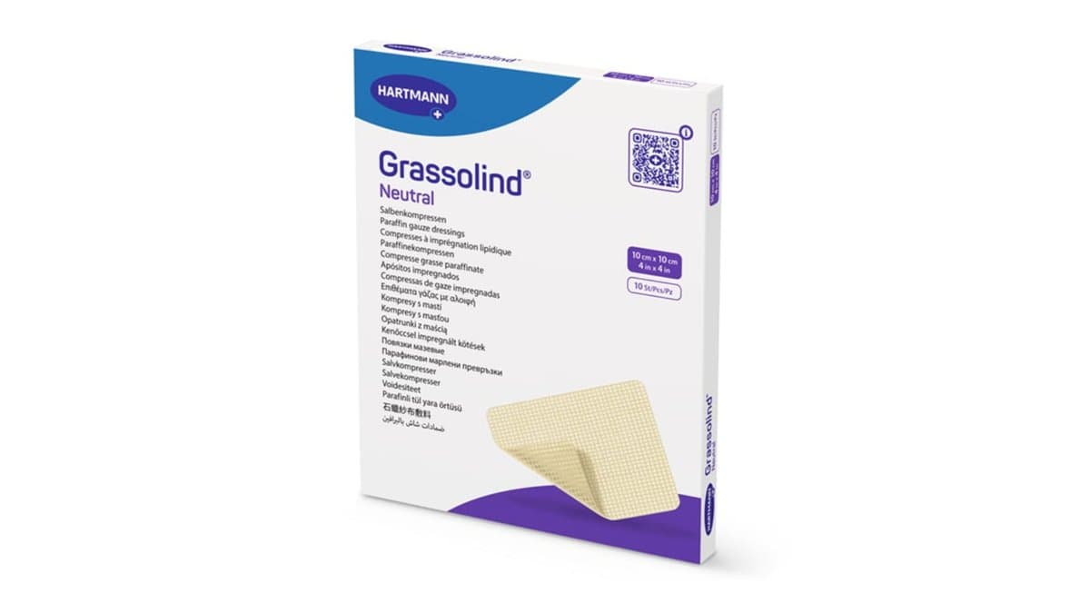 Hartmann Grassolind Paraffin Gauze 10x10cm 10pcs