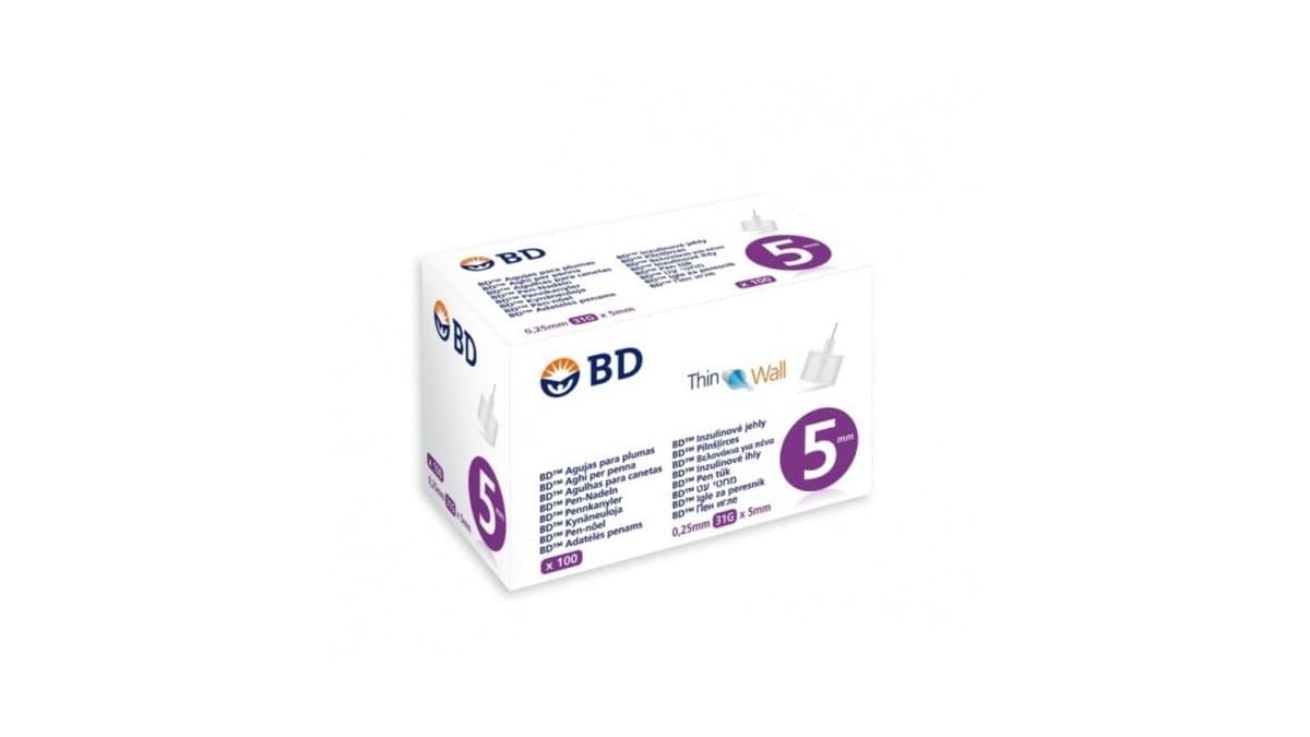 BD Pen Needles 31G x 5mm 100pcs