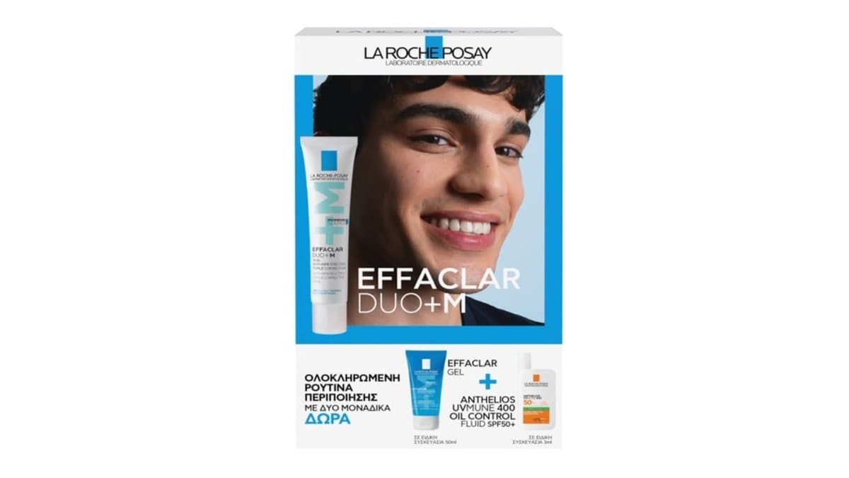 La Roche Posay Effaclar Duo+M 40ml + FREE Effaclar Gel 50ml + Anthelios UVMune 400 Oil Contol Fluid SPF50+ 3ml
