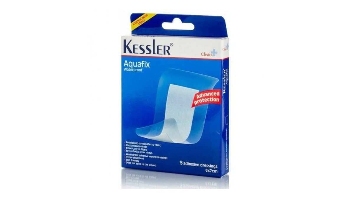 Kessler Aquafix Waterproof 5 Adhesive Dressings 6x7cm