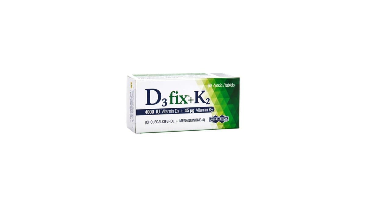 Vitamin D3-Fix 4000IU & K2 45mcg 60Tabs