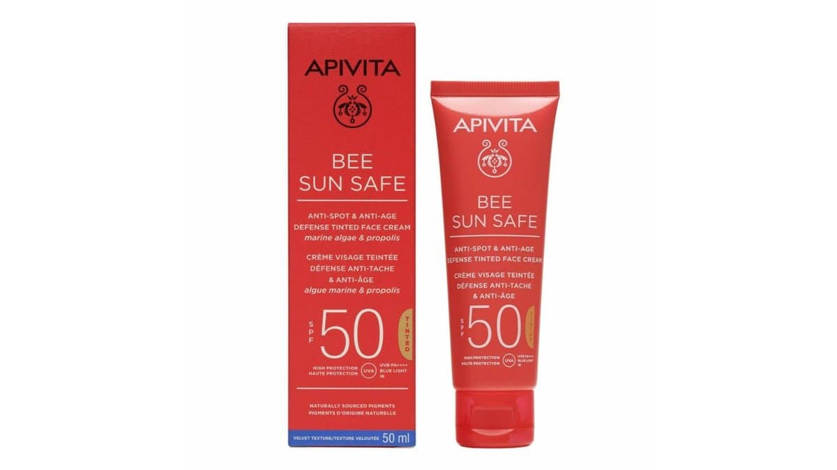 APIVITA Sun Anti-Spot & Anti-Age Defense Tinted Face Cream SPF50 50ml