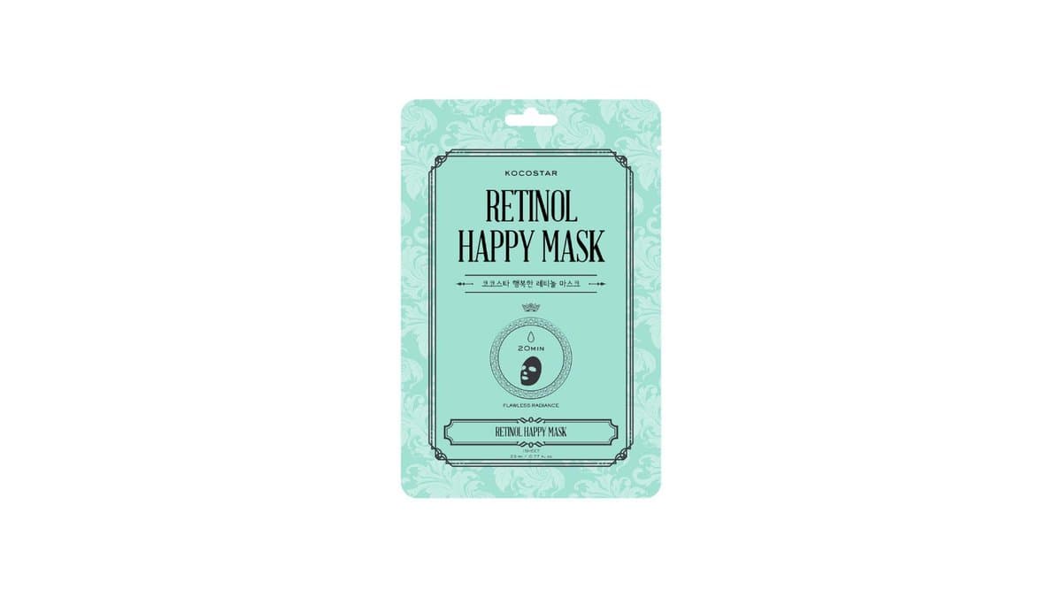 KOCOSTAR Retinol Happy Mask 20 Minutes 1 Sheet Mask