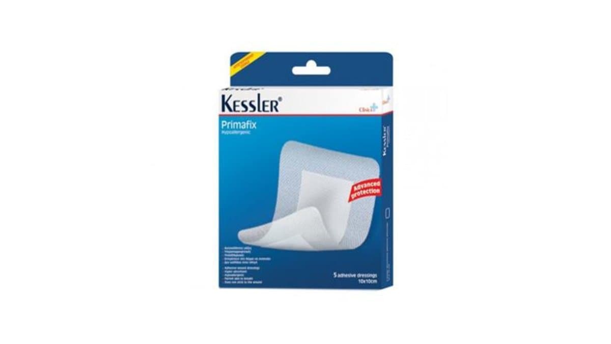 Kessler Primafix Hypoallergenic 5 Adhessive Dressings 10x10cm