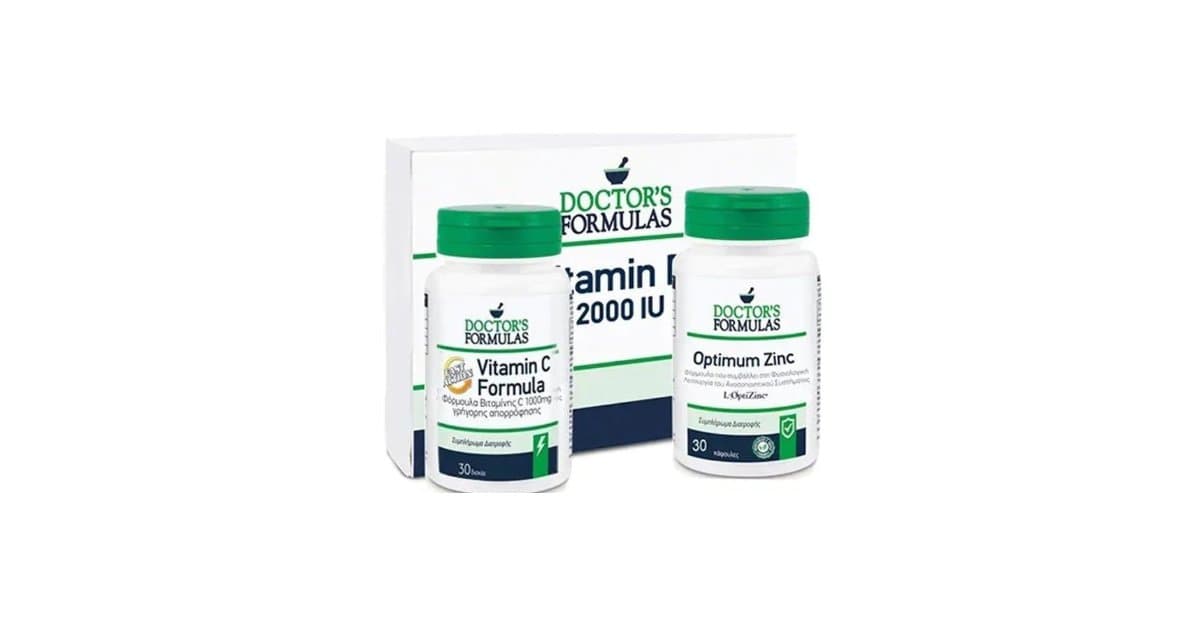 Doctor's Formulas Promo Pack - Vitamin C - Vitamin D3 - Optimum Zinc