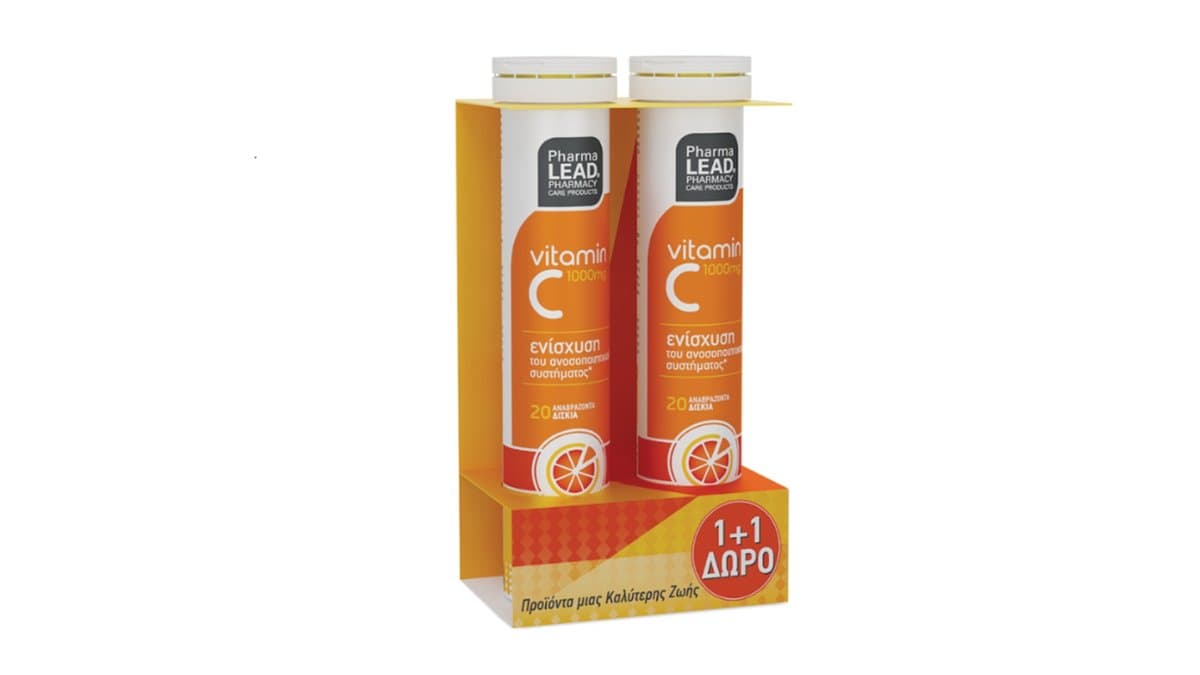 Pharmalead Vitamin C 1000mg 20 Eff. Tabs + Vitamin C FREE
