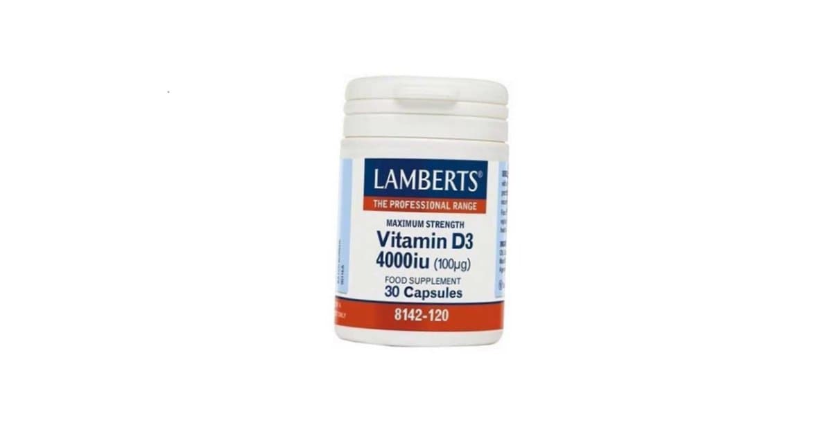 Lamberts Vitamin D3 4000IU 30 Caps