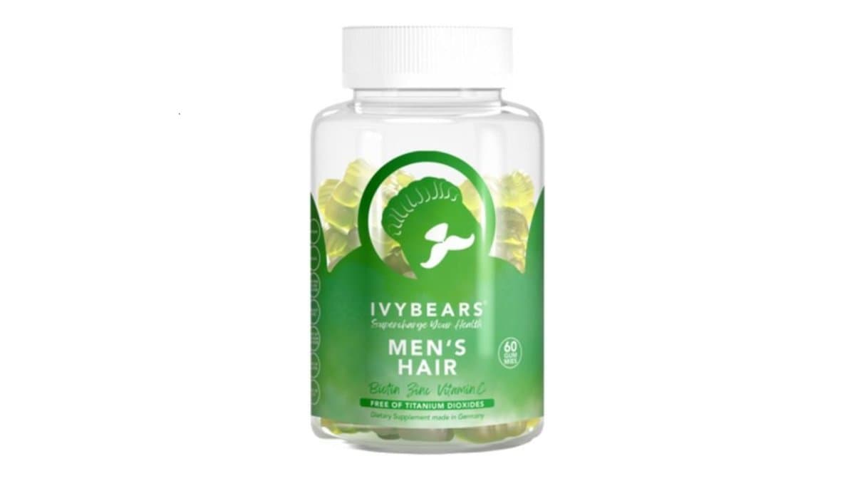 IVYBEARS Men's Hair 60 Chewable Gels