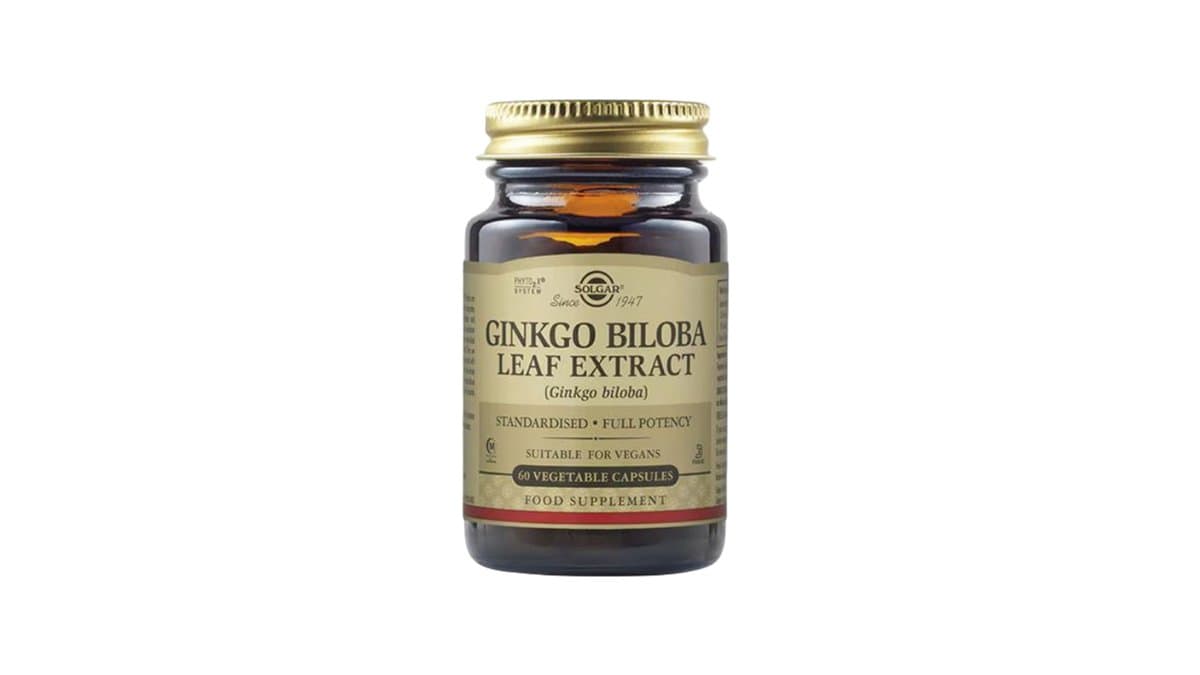 Solgar Ginkgo Biloba Leaf Extract Standardised - Full Potency 60 Veg. Caps