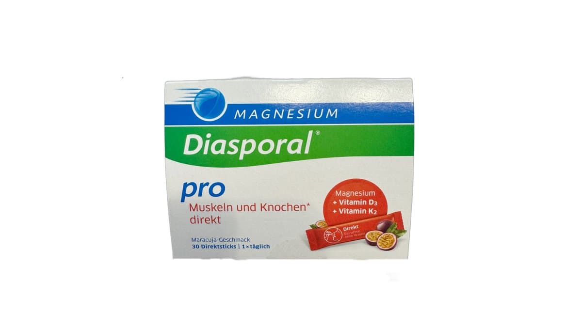 Diasporal Pro Magnesium + Vitamin D3 + Vitamin K2 30 Sticks