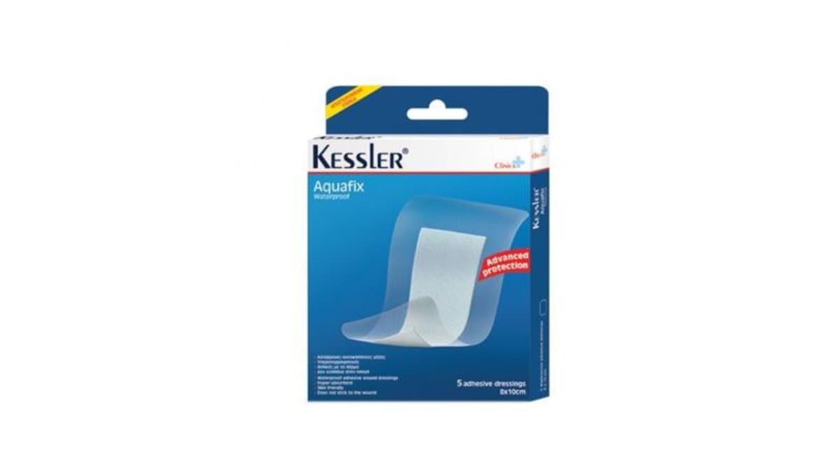 Kessler Aquafix Waterproof 5 Adhesive Dressings 8x10cm