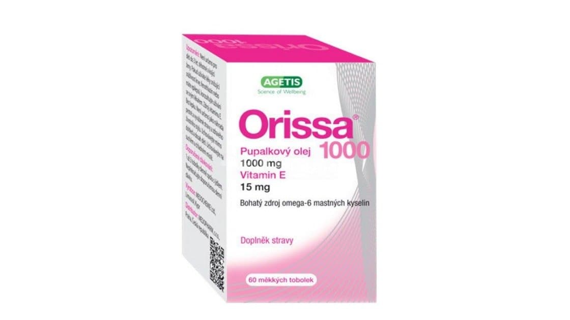 Agetis Orissa Evening Primrose Oil 1000mg & Vitamin E 60 Soft Caps