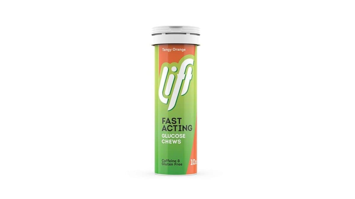 Lift Fast Acting Glucose Chews Tangy Orange 10 Chewable Tabs