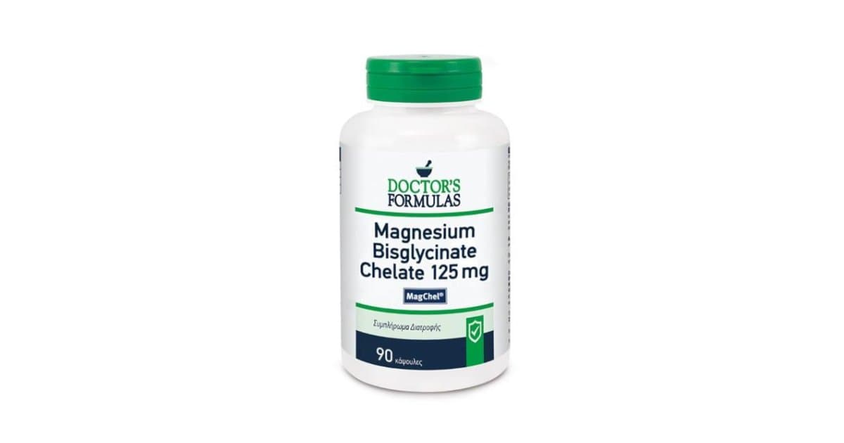 Doctor's Formulas Magnesium Bisglycinate Chelate 125mg 90 Caps