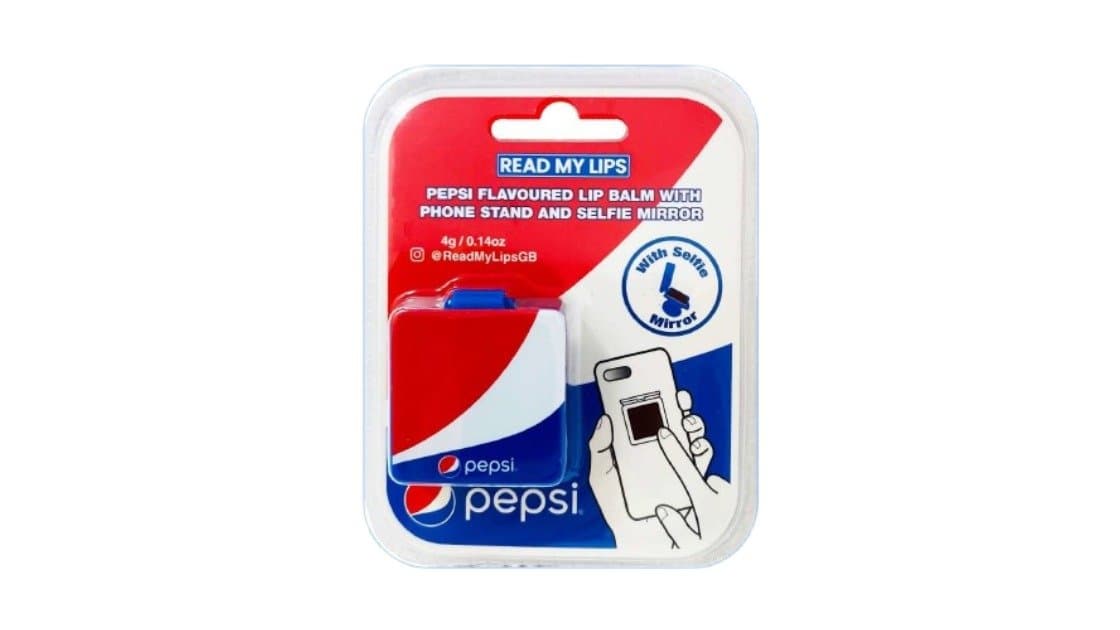 Pepsi Flavoured Lip Balm With Phone Stand And Selfie Mirror