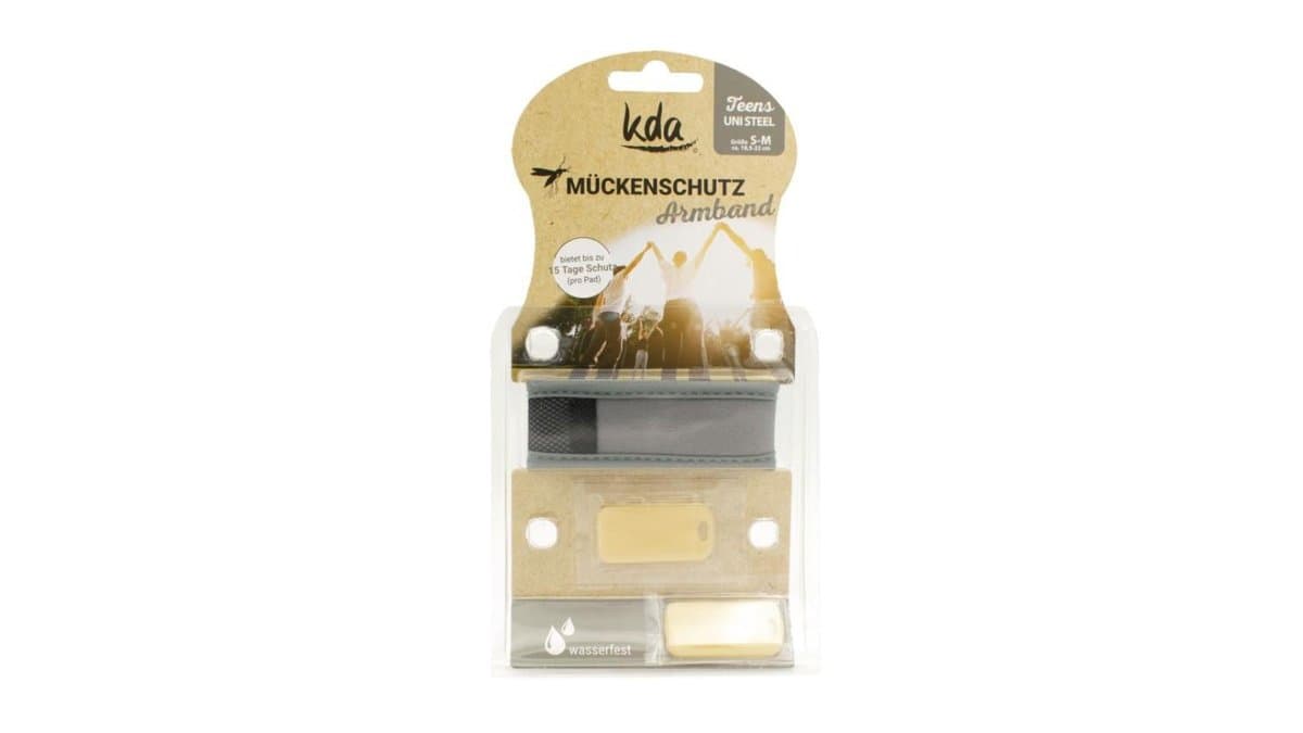 KDA Wristband Anti-Mosquito Teens Uni Steel S-M